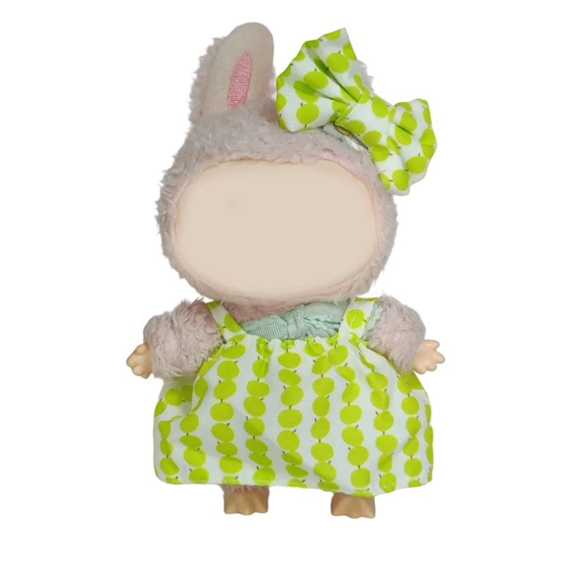 NEU für 17 cm Labubu V2 V3 Süßes und duftendes Windrock-Set DIY Labubu-Outfit-Zubehör Trendige Spielkleidung Labubu-Kleidung