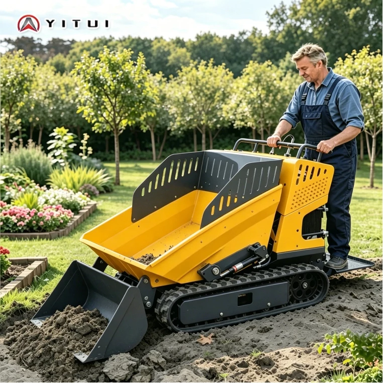 Minivolquete Hidráulico Portátil de Venta Caliente, Volquete Pequeño para Jardín y Patio, Suministro Directo de Fábrica, Personalizable