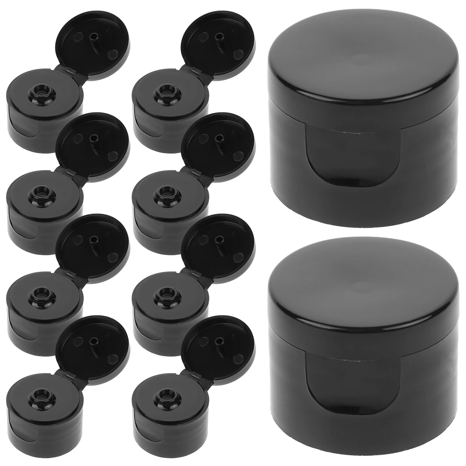 

50Pcs Lotion Bottle Caps Press Dispensing Lid Replacement for Facial Cream Serum Emulsion Anti Leak Spill Proof Cover