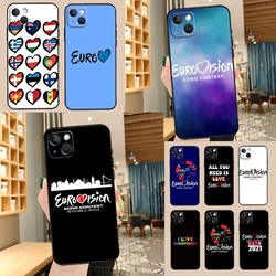 Eurovision Song Contest Case For iPhone 14 15 16 13 12 11 Pro Max XR XS X Plus 12 13 Mini Phone Cover
