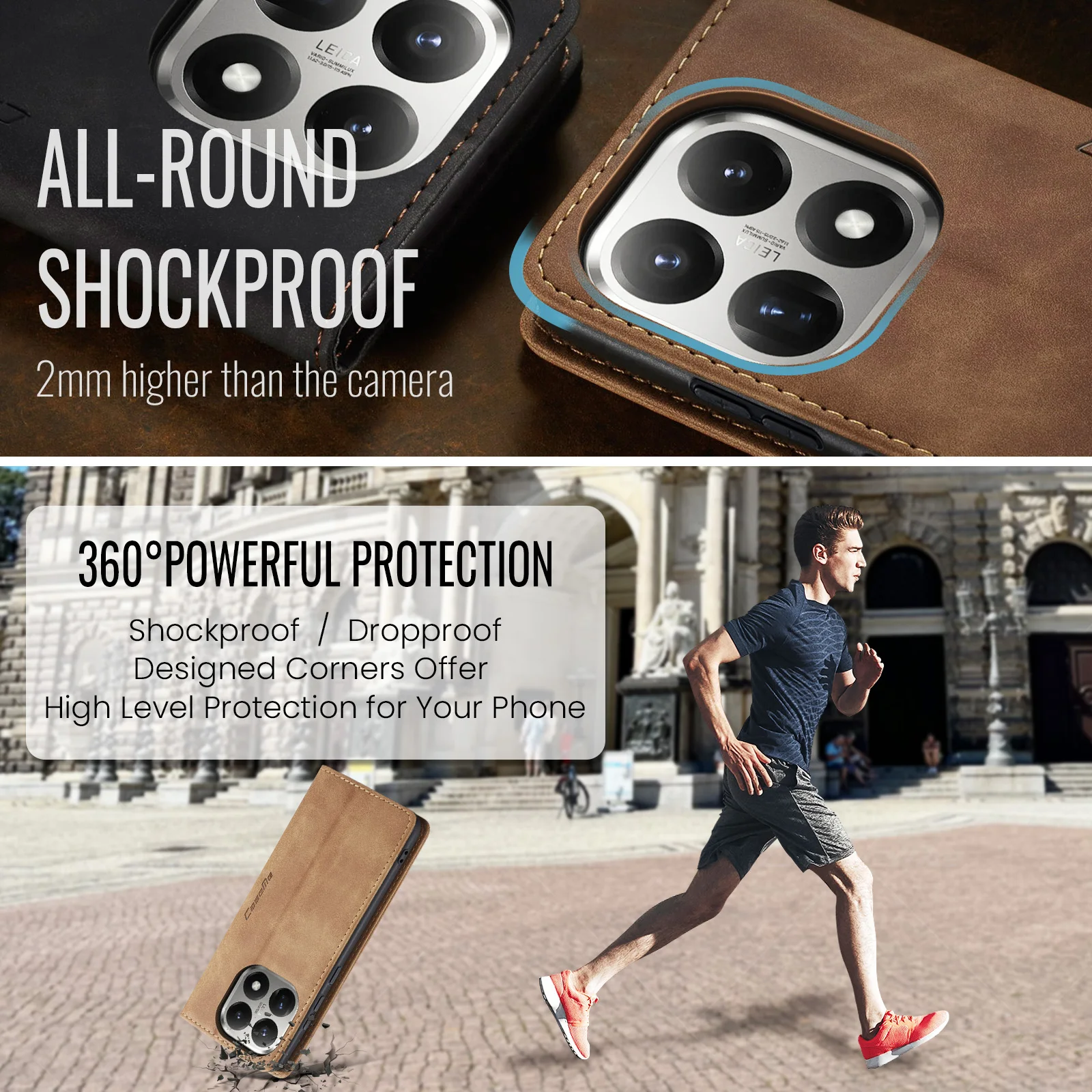 حافظة ريترو فاخرة لهاتف Xiaomi 15T فتحات بطاقات متعددة غطاء هاتف وظيفة الوقوف لهاتف 1514T Pro 14 محفظة جلدية فائقة