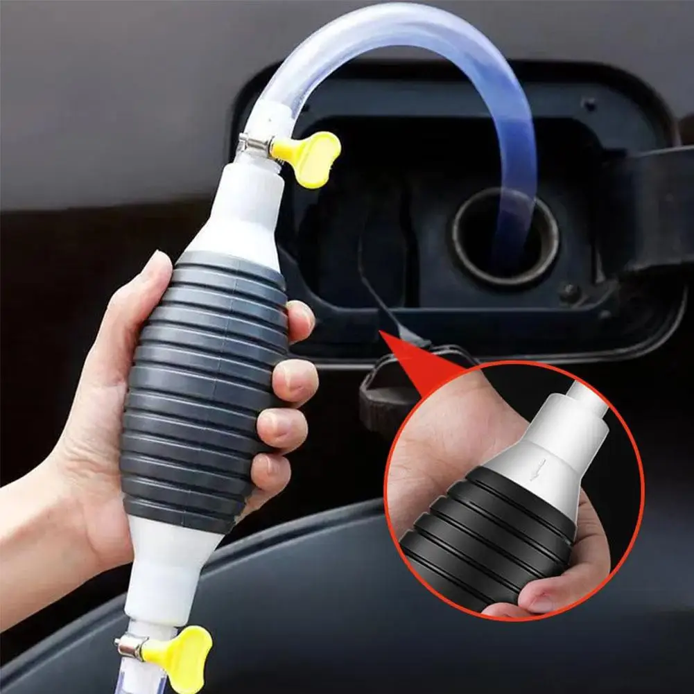 Multifunctional Liquid Suction Pump Portable Universal Manual Fuel Transfer Pump for Car Boat Motorcycle Household E6W6