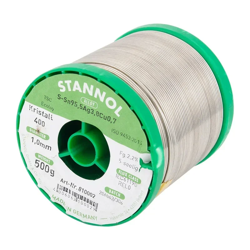 1 Meter/5 Meter/10 Meter Duitsland Stannol Loodvrij Zilver 3.8% Soldeer 5 Core Diameter 1.0Mm Koorts Audio Beter dan Wbt