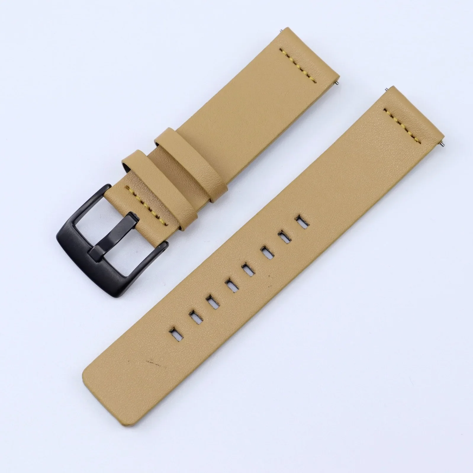 Leather Band for Samsung Galaxy Watch 6 5 4 40mm 44mm  6Classic 20mm Quick Fit 20mm 22mm 18mm 24mm for Huawei Watch GT4 46mm image 5