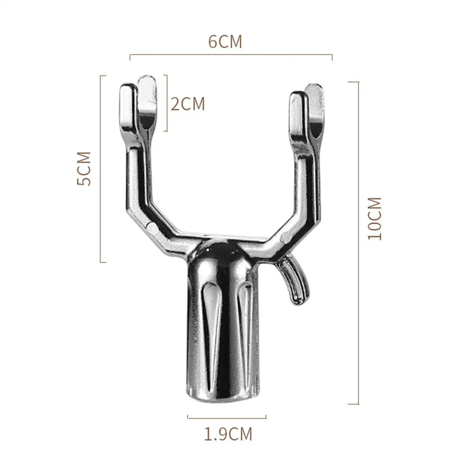 Portable Balcony Fork Pole Hanger Lightweight Clothes Fork High Reach Laundry Helper for Wardrobe and Ceiling Rails