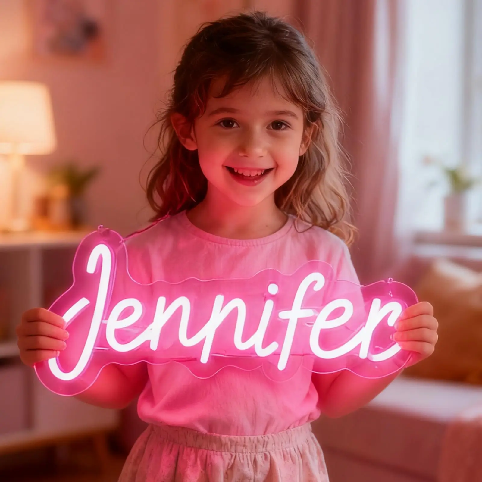 

Custom Neon Name Sign, Personalized LED Neon Light with Adjustable Brightness, Remote Control & RGB Color Options, Customizable