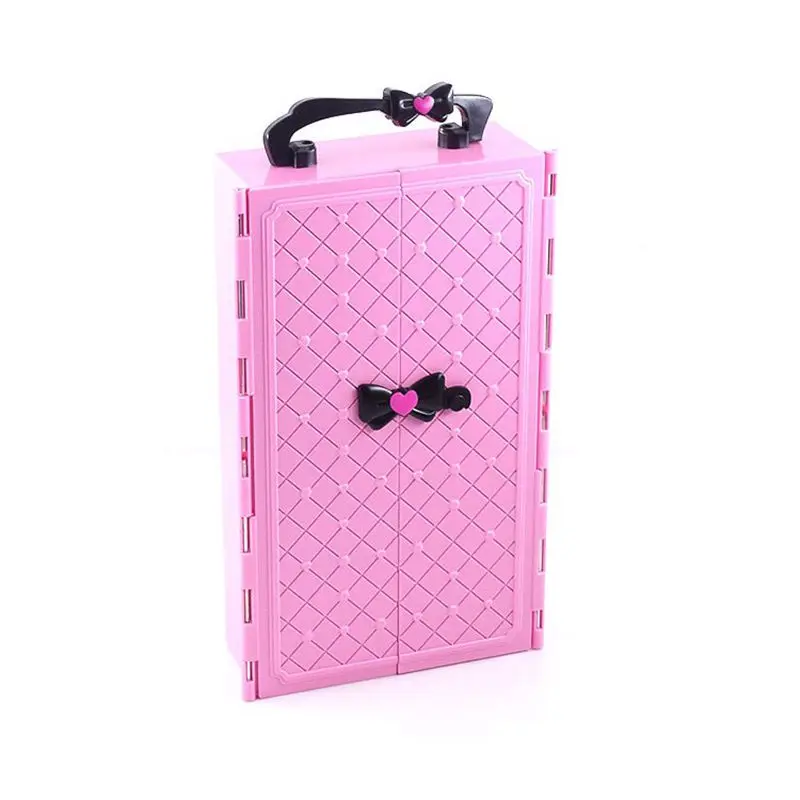 Armadio per bambole armadio giocattoli per bambini accessori per casa delle bambole in miniatura mobili per bambole per Barbie gioco per bambini fai da te regalo di natale