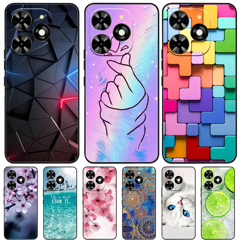 Phone Case For Tecno Spark GO 2024 Cases Soft Silicone Cover For Tecno Spark GO 2024 Fashion Case BG6 Full Protector Shells