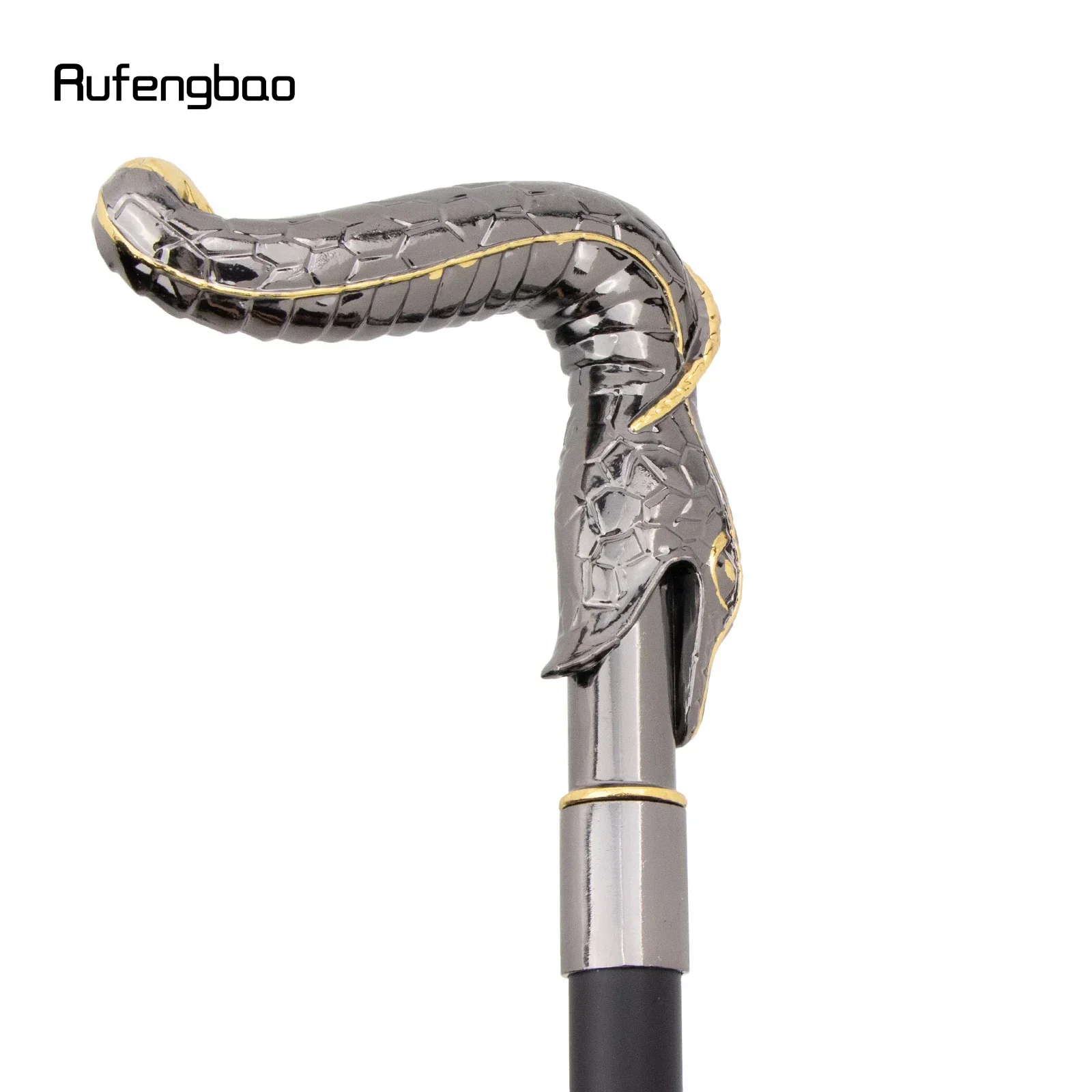 الذهبي الأسود الأفعى موضة عصا للمشي ديكور مصاص دماء تأثيري خمر حفلة عصرية قصب هالوين Crosier 93 سنتيمتر