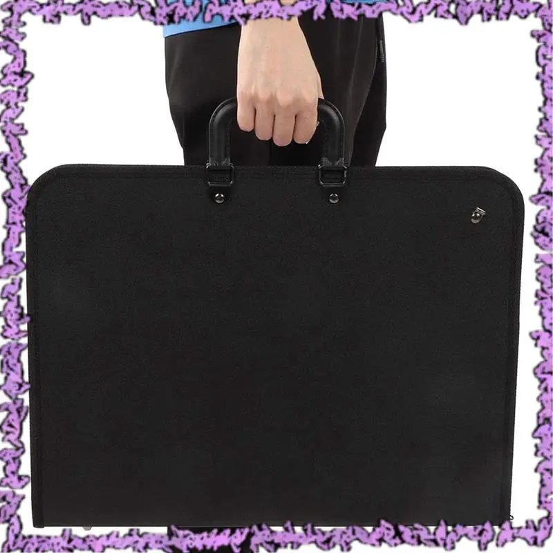 

SCLL-4X Art Portfolio Case With Zipper,Artist Carrying Case Poster Board,Tote Bag For Art Storage Folder