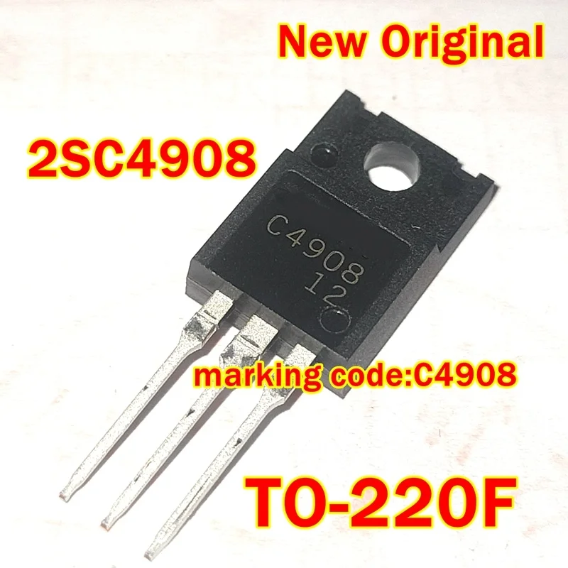 1pcs to 100pcs New Original 2SC4908 TO-220F marking code:C4908 Silicon NPN Power Transistors