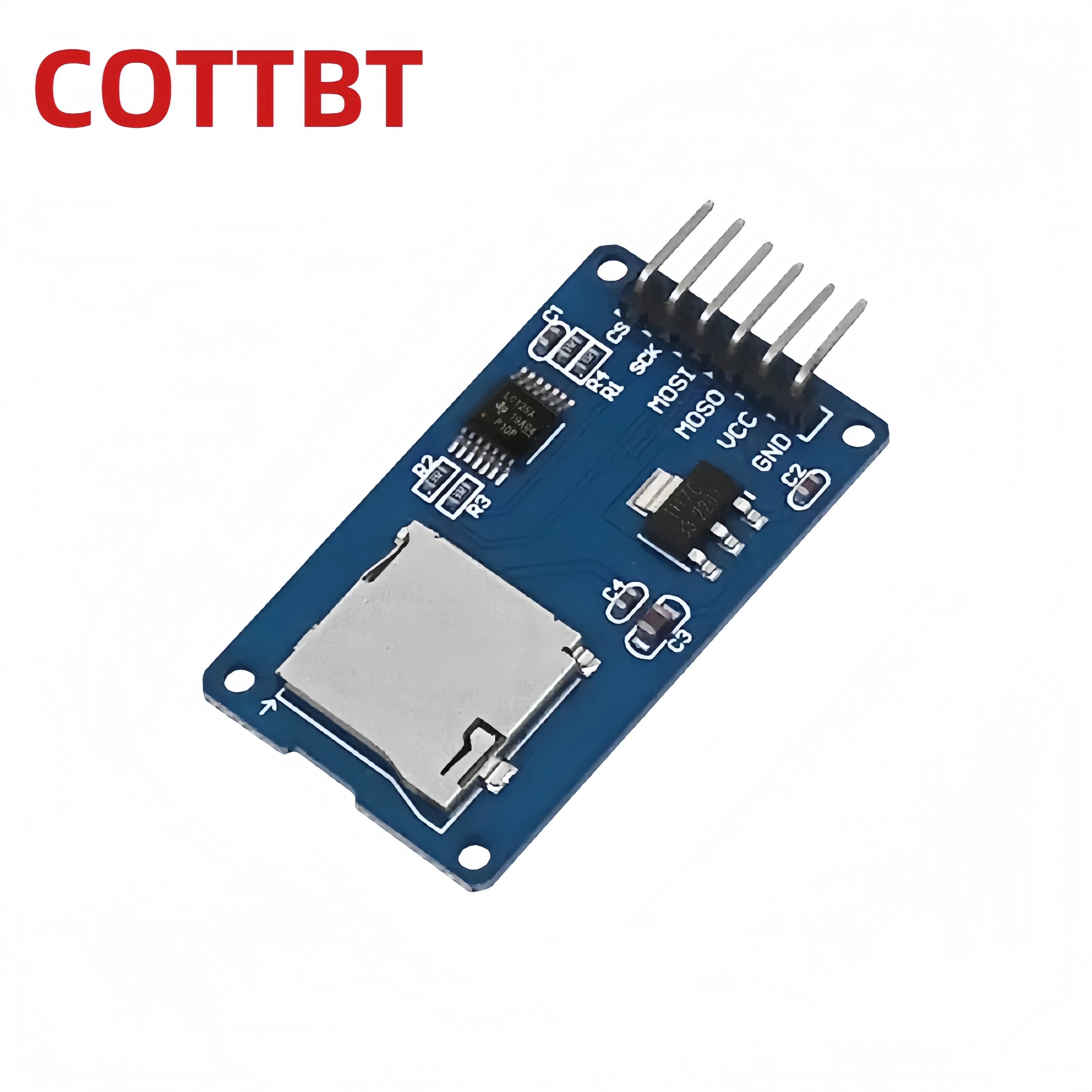 Micro SD Card & SDHC(high-speed card) Mini TF Card Reader Module Adapter SPI Interfaces with Level Converter Chip for Arduino