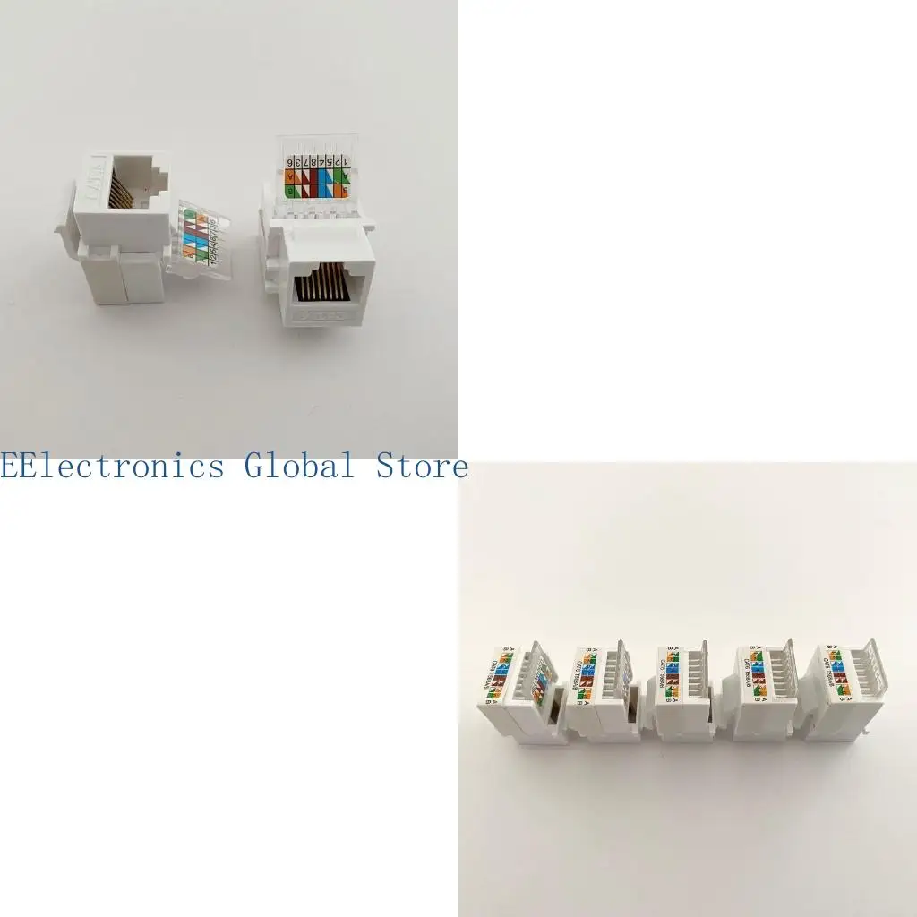 462B CAT6 Module Panel UTP Tool-Free RJ45 Connector Cable Adapter for AMP Hot Computer Outlet Adapter Keystone