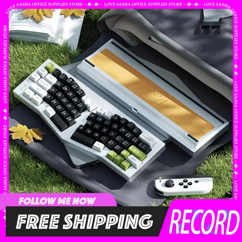 

Weikav Record Alice Mechanical Keyboard Kit Tri Mode Aluminium Alloy Rgb Gaming Kit Customized Keyboard Kit For Win Office Gifts