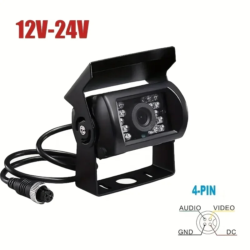 Car Rear View 18LED Heavy Duty Backup Camera Wide Angle Vehicle Reversing Parking for Pickup RV Van Camper Truck