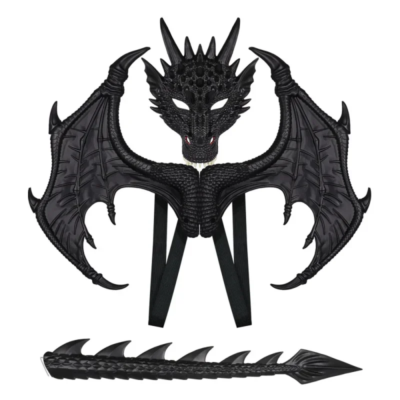

New Halloween Children's Party Decoration Dragon Mask Cosplay Dress Up Props