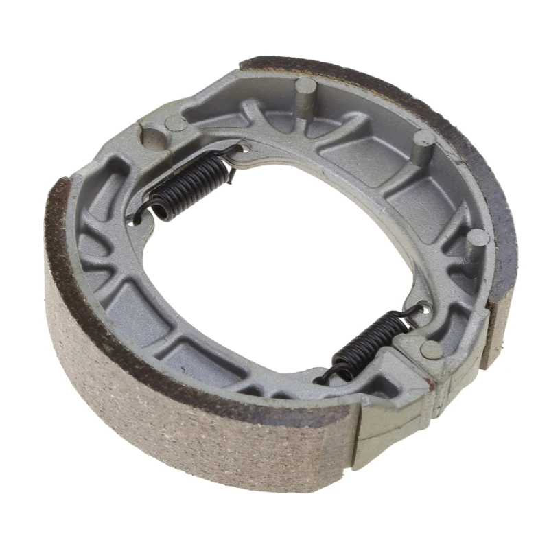 105mm Brake Drum Shoe Pad Motorcycle Rear Drum Brake Shoe Metal Rear Brake Shoe Replacement fitting for 50cc 70cc ATV