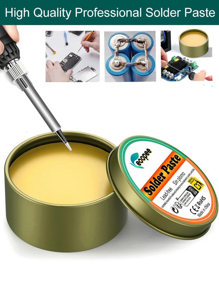 Lotpaste Kolophoniumflussmittel 10 g/30 g/100 g bleifreies Schweißflussmittel Eisenreparatur Schweißpaste Löttinn Lötöl Lötflussmittel – Detail 1