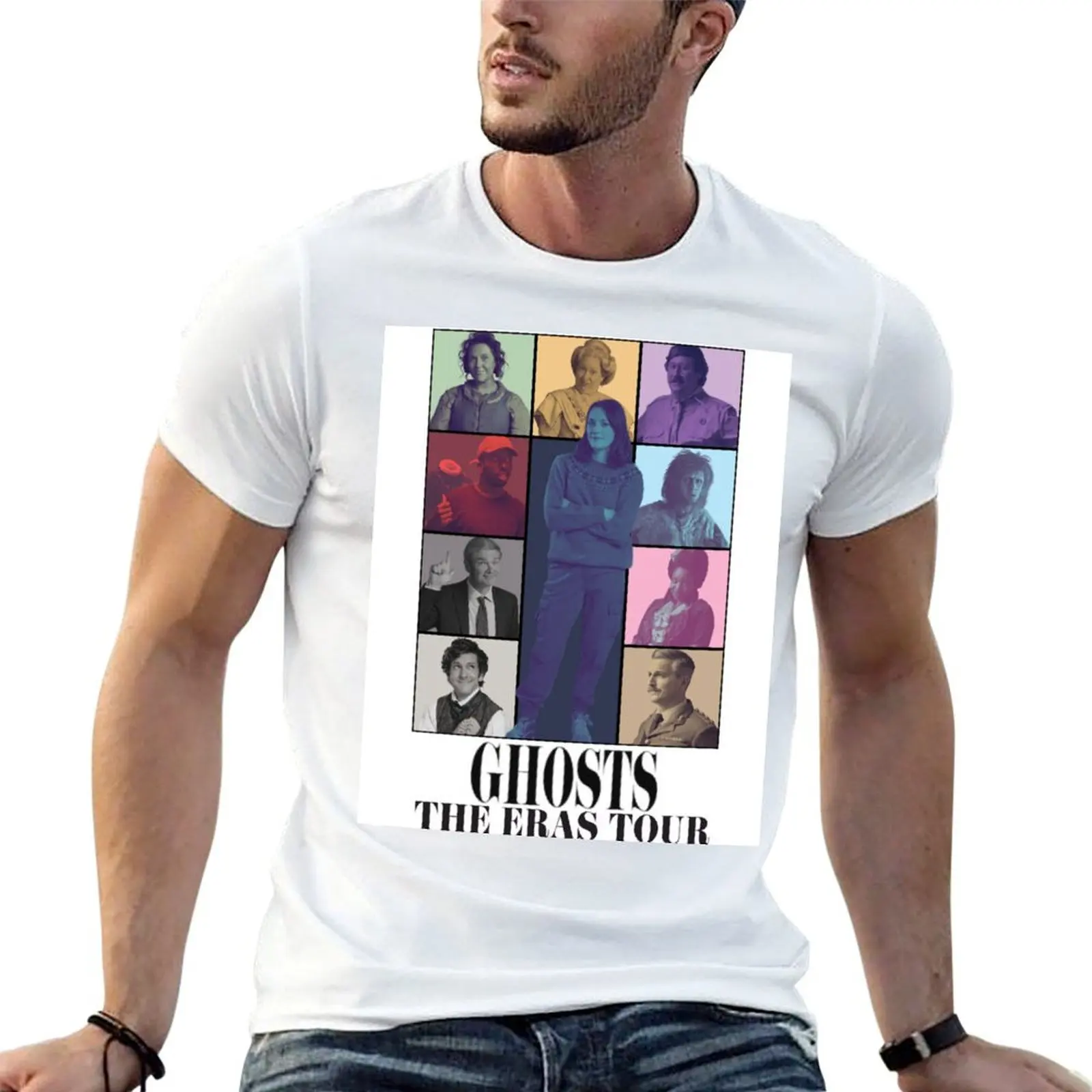 

BBC Ghosts Tour Poster T-Shirt t shirt man casual t shirts with prints T-Shirt