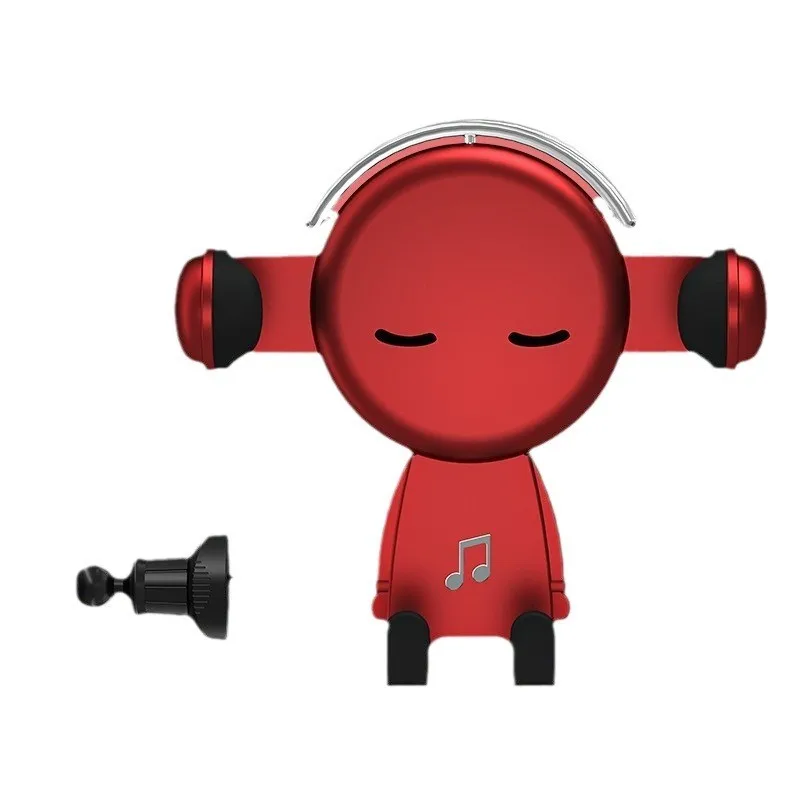 New Creative Car Supplies Car Air Outlet Gravity Navigation Bracket Multifunctional Car Mobile Phone Holder Cute Design 2024