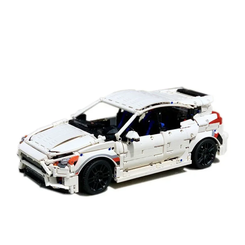 

White New RS MK3 Electric Sports Car Assembly Splicing Building Block Model 2990 Car Building Block Parts Kids Birthday Toy Gift