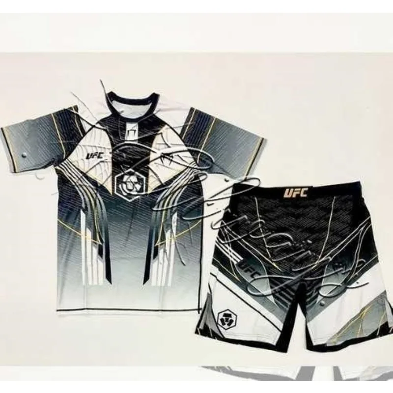 

Новинка 2026, UFC MMA, мужские и женские аутентичные быстросохнущие шорты для ночных тренировок, комплект для любителей бокса, борьбы