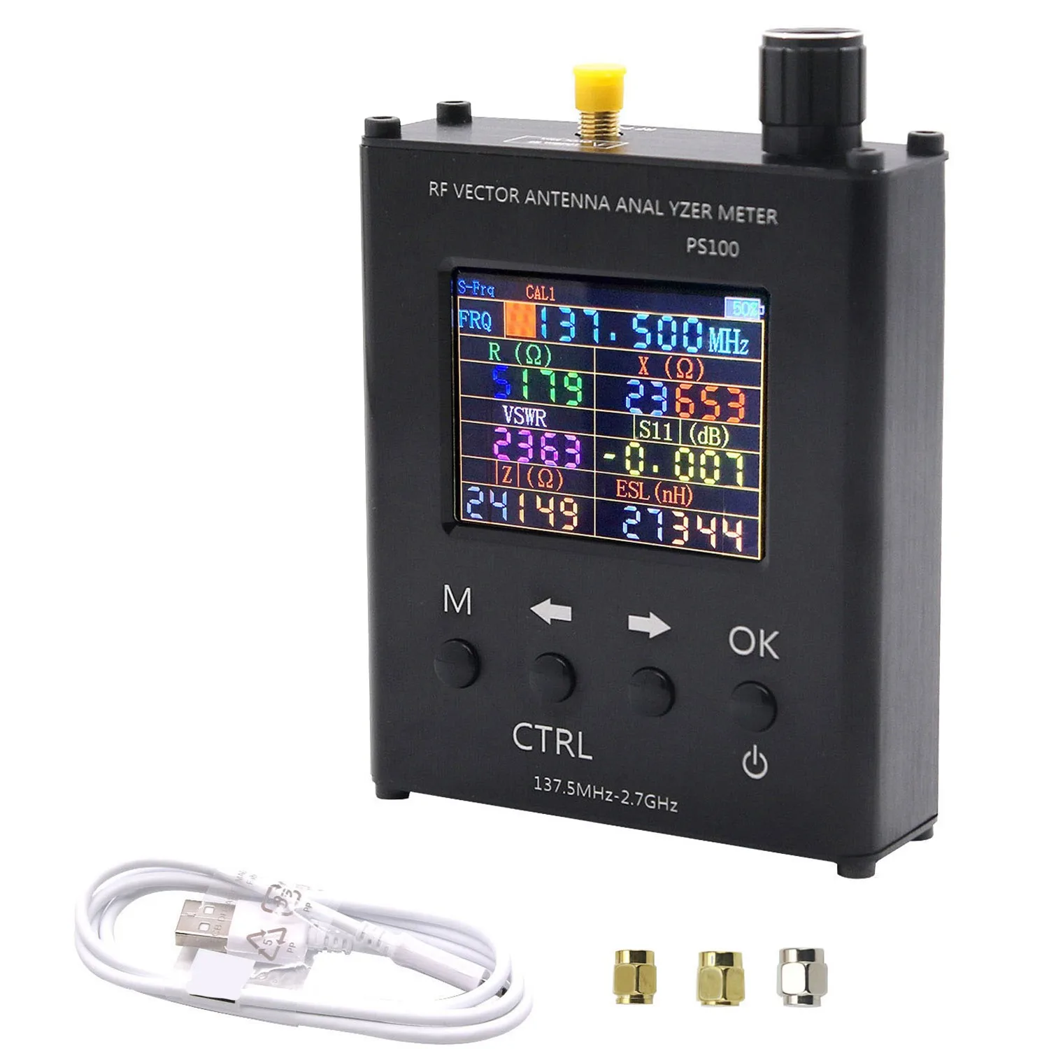 

N1201SA PS100 137.5MHz-2.7GHz Antenna Analyzer 2.4 Inch TFT UV RF Standing Wave Meter Tester SMA-K RF Vector Analyzer