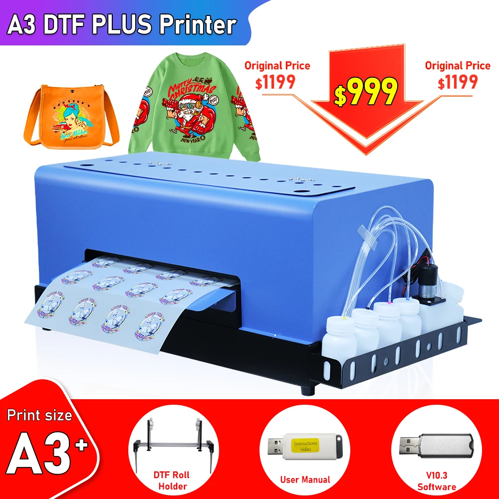 

A3 impressora printer dtf a3 machine direct transfer film dtf print for Epson L805 heat press dtf A3 t shirt printing machine