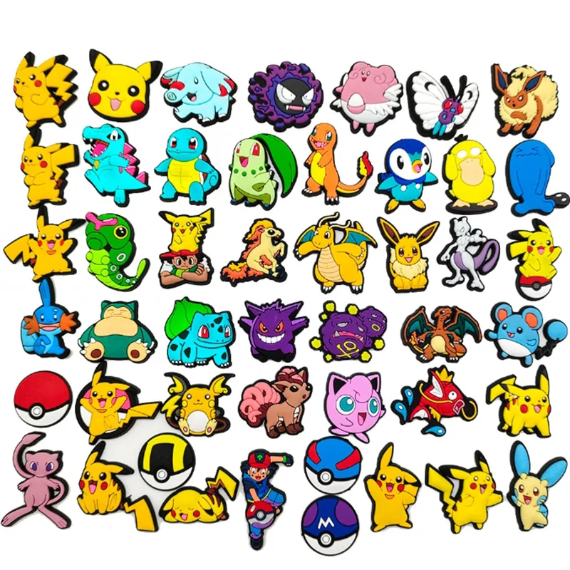 Miniso niedlichen Cartoon Pokemon Anime Schildkröte Vogel Schuh Charms DIY Schuhs chnalle Zubehör PVC Schuh Dekorationen Weihnachts geschenke