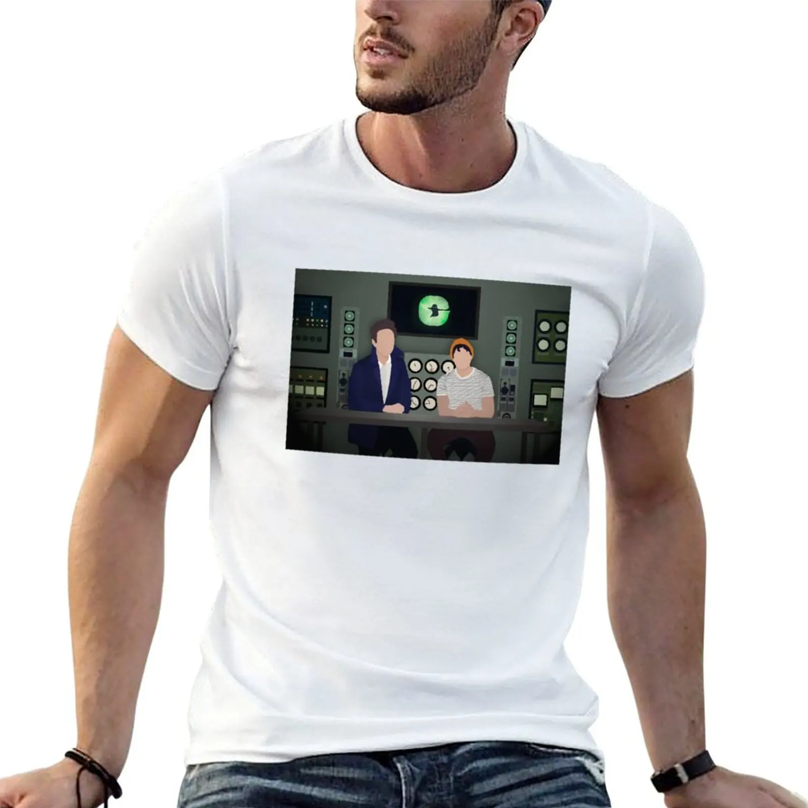 Ghost Files - The Bunker T-Shirt Casual Loose Short Sleeve Tee for Men