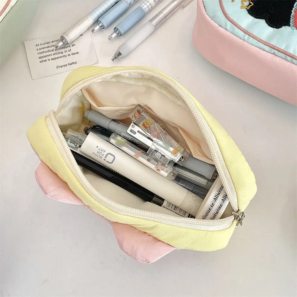 

Puppy Mini Cosmetic Bag Multifunctional Soft Cartoon Pencil Case Pouch for Make Up Kit Candy Color Stationery Holder Bag Outdoor