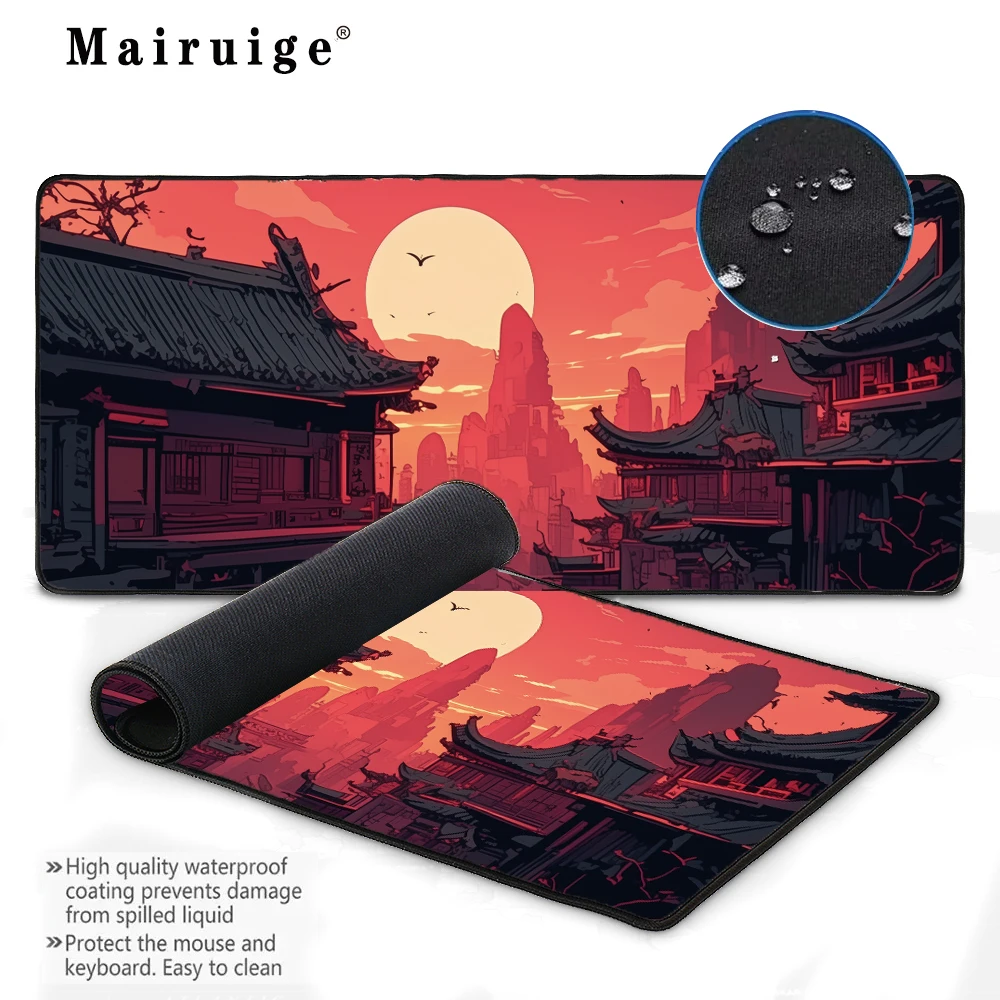 Waterproof Large Mousepad 900x400 Twilight Scenery Sunset Home Office Desktop Accessories Desk Mat Carpet Cushions Table Mat