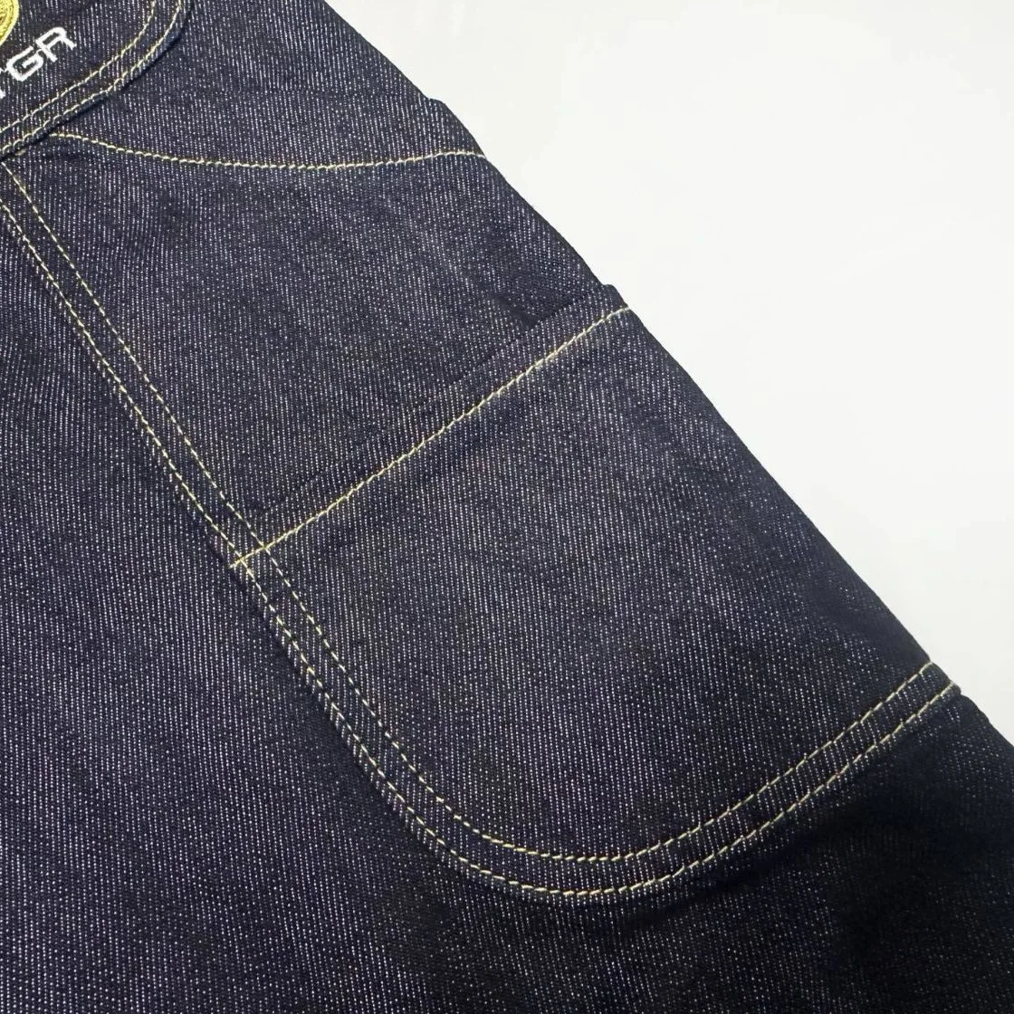 Grailz Project G/R Deconstructed Style Vintage Silhouette Denim Jeans High-Street Casual Relaxed Fit Unisex Jeans