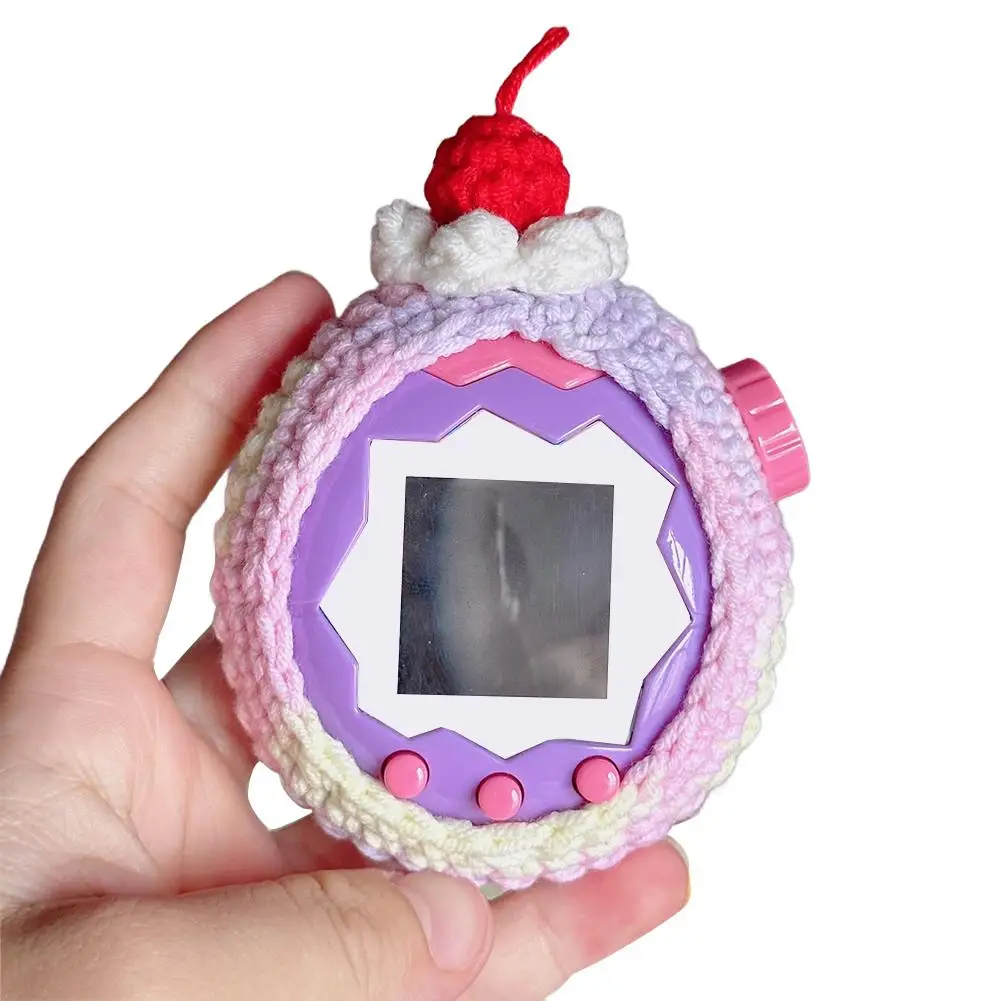Tamagotchi Paradise 다채로운 수제 원사 니트 전자 애완 동물 게임 장난감 장식 액세서리 보호 케이스 커버 ﻿