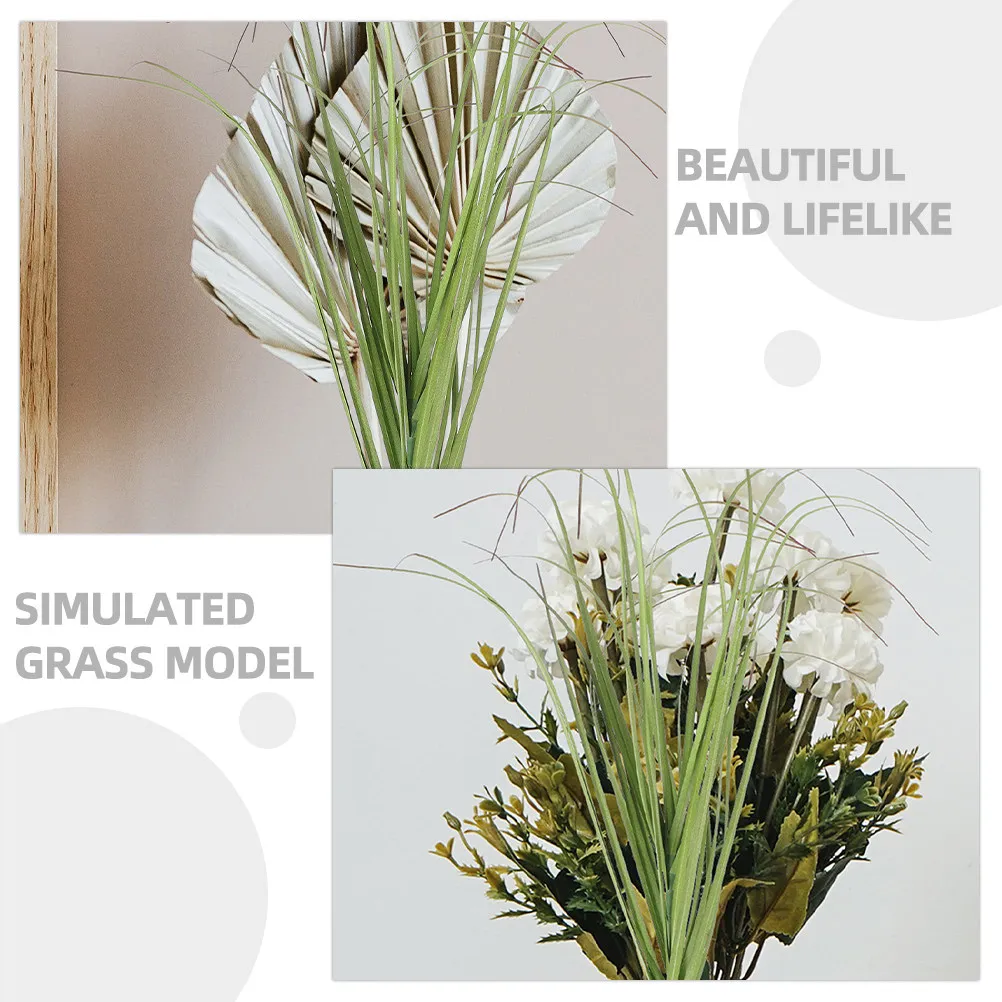 

20Pcs Artificial Grass Leaf Plants Realistic Lifelike Fake Grass Decor for Photo Props Wedding Centerpieces Home Office Desktop