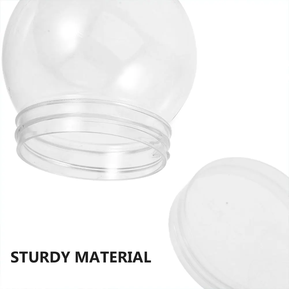 15 قطعة من قطع غيار كرة الثلج البلاستيكية DIY Craft Holiday Winter Snow Globe Kit لوازم كرة الثلج على شكل كرة ثلج #3