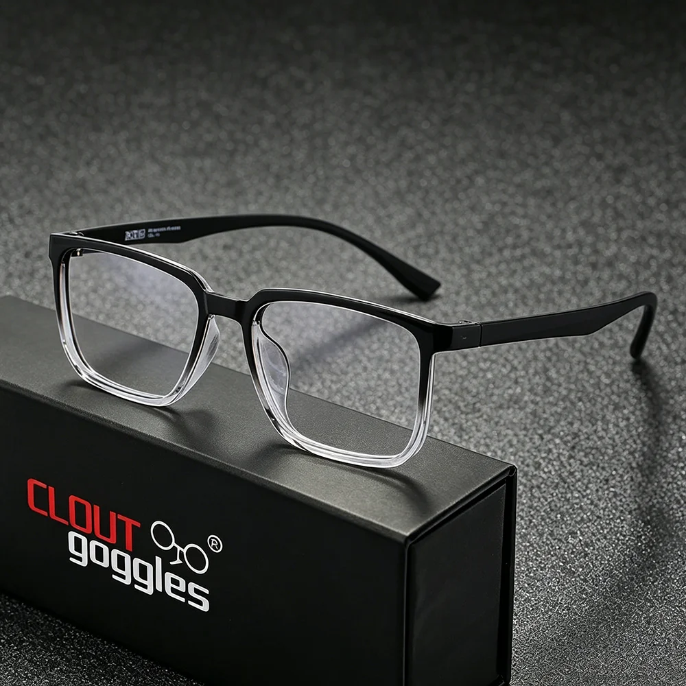 CLOUT GOGGLESS Large Size Spectacles Frame, Unisex