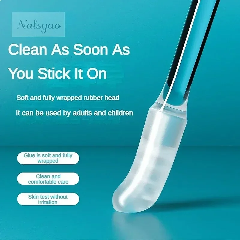 Disposable Sticky Ear Swabs Reusable Soft Silicone Ear Wax Removal Tool Cleaner for Adults Kids Elderly