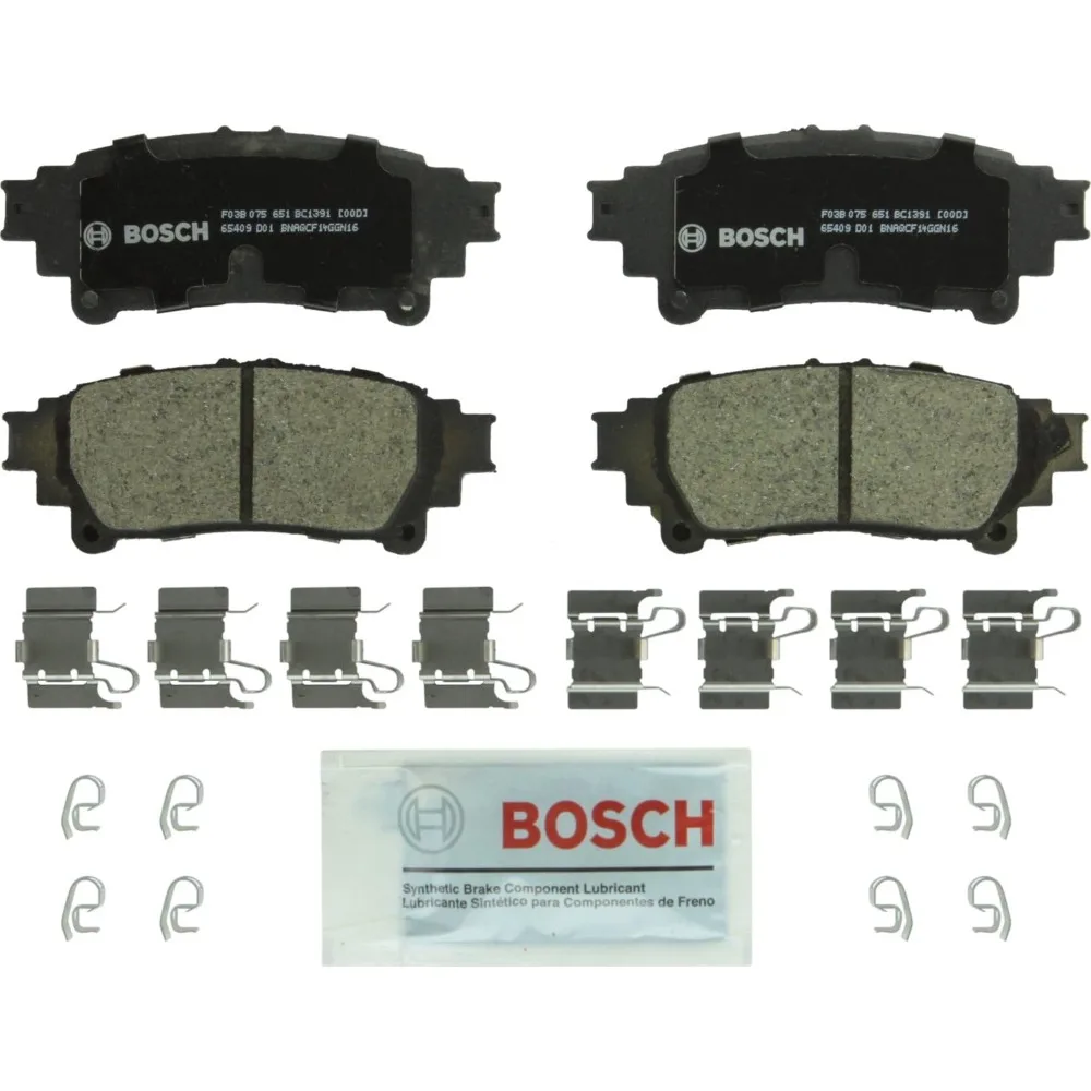 

BOSCH BC1391 QuietCast Premium Ceramic Disc Brake Pad Set - Compatible with Select Lexus GS200t, GS350, GS450h, IS300, IS350, RC