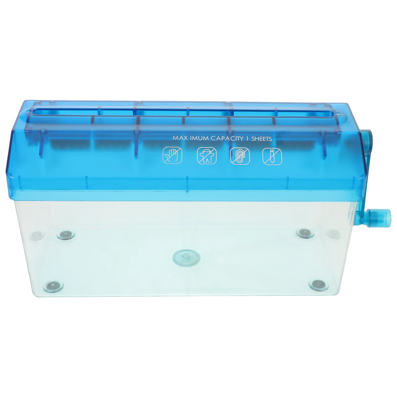 

Compact Manual Paper Shredder Portable Mini Desktop Handheld Document Shredder for Home Office A4 Paper Notes Receipts