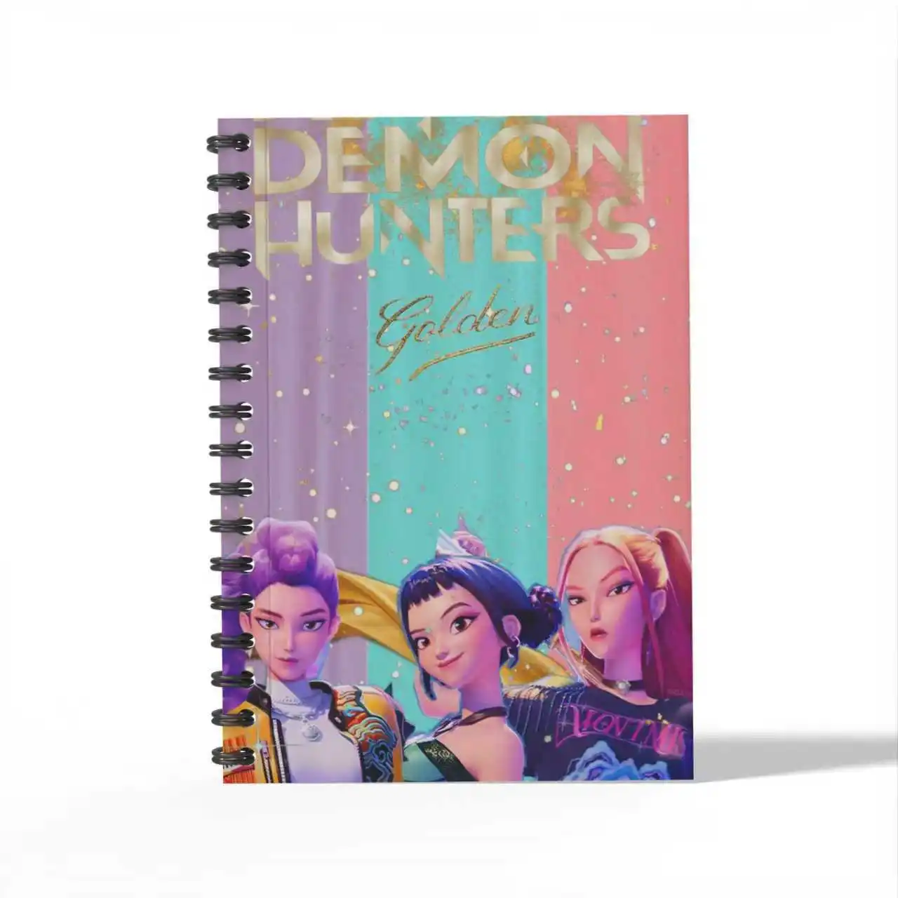 Anime filme k-pop demon hunters cadernos a6 papelaria bobina almofadas de escrita para estudantes material escolar acessórios de escritório presente