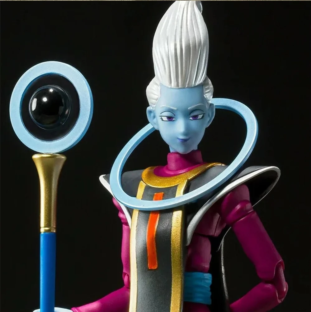 Bandai SH Figuarts SHF Dragon Ball Super Whis Anime Action Collection Figuras, 100% Original Modelo de PVC Brinquedos, Presente, em estoque