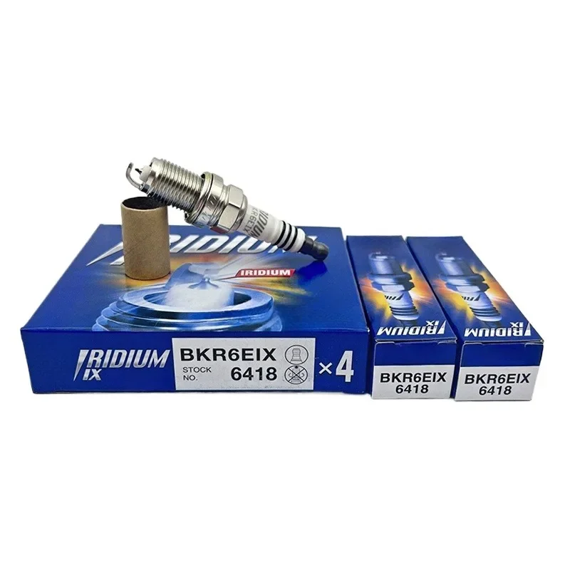 

4/6pcs Iridium Spark Plug 6418 BKR6EIX For Chevrolet Volt Cruze Volvo S40 V40 S60 Mitsubishi Lancer BMW 325i 530i X3 X5 VW Golf
