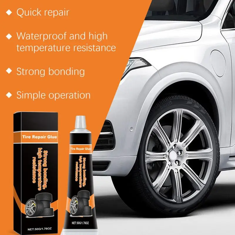 Rubber Cement Tire Repair Temperature-Resistant Tire Sidewall Repair 50g Multi-purpose Bike Repair Tools Tire Puncture Repair