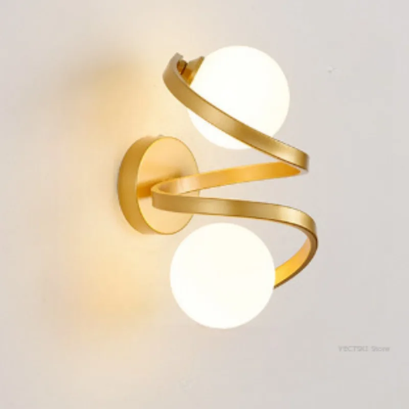 

Wall lamp, bedside lamp, modern minimalist hallway, bedroom background wall, Nordic lamp