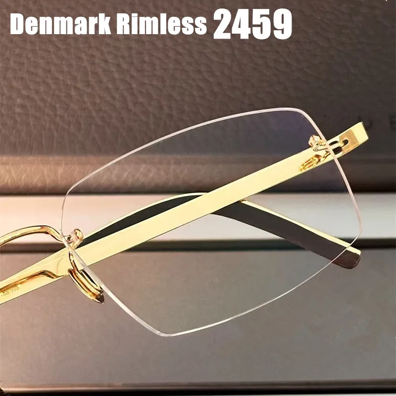 high-quality-denmark-rimless-eyeglasses-2459-brand-screwless-glasses-frame-men's-square-titanium-ultralight-frameless-eyewear