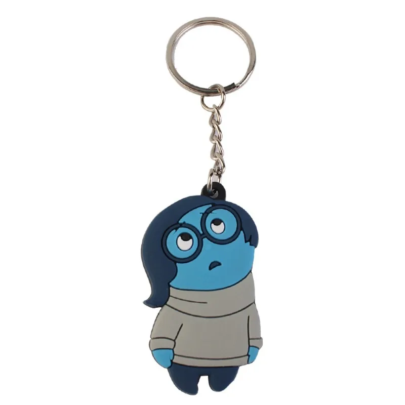 Creative Cartoon Inside Out Disney Series PVC Doll Keychain Pendant for Men and Women's Universal Decorative Product Accessory