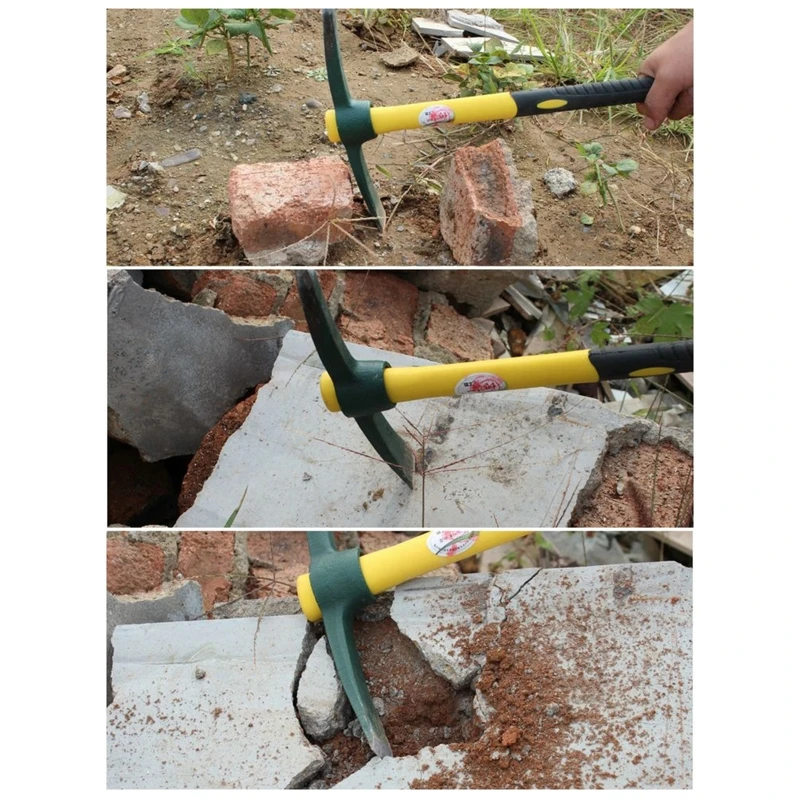 Portable Weeding Pick Axe for Digging Prospecting Camping Preparing Flower Bed Agriculture Hand Tools Labor-saving