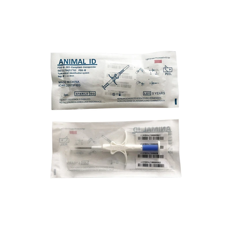 RFID Tag Chip Pet ID Animal Microchip Tracking Tags Injectable 134.2khz Animals Implanted With Disposable Needle JT-A002  100pcs