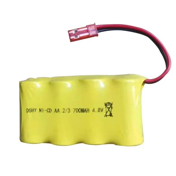 AA 배터리 팩 원격 제어 장난감 자동차 배터리 4.8V 700mAh Ni-CD 배터리 JST 4.8V Ni-CD, rc 보트 자동차 탱크 기차 로봇 총